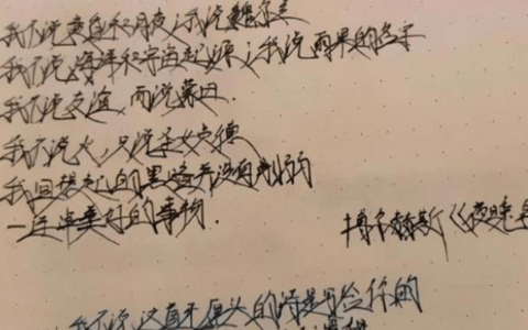 初中生“刺猬字体”走红，每一笔好像都带刺，老师看后避之不及(刺猬的字怎么读)