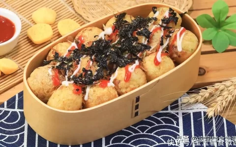 路边摊卖的章鱼小丸子在家也能做，做法简单一次就成！