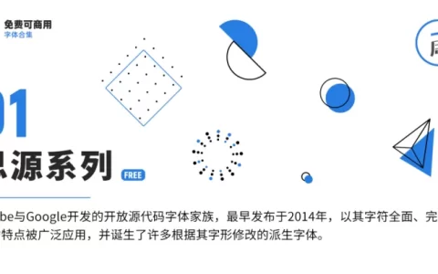 听说你缺字体？48款好看好用的的可商用字体，打包分享给你！(可商用字体网)
