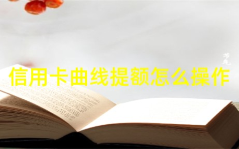 曲线提额：让你的信用额度更高，更安全