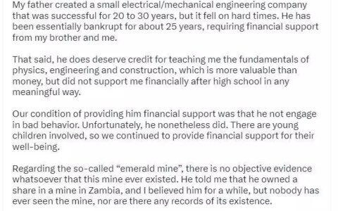 马克思否认家里有矿：童年并不快乐，没有任何人见过所谓的“矿场”