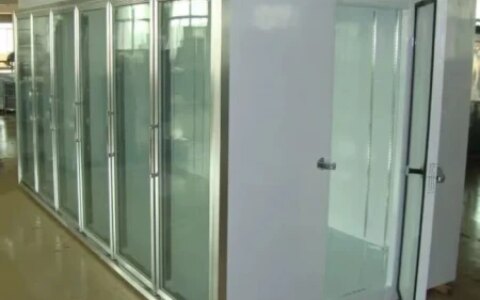 玻璃门冷库定做，佛山水果店冷库补充式冷库