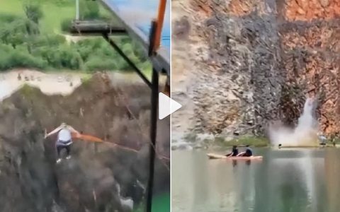 这下该前妻庆祝了！男子为庆祝离婚去蹦极，结果绳子断裂掉湖里了（这个前锋不太正经小说）