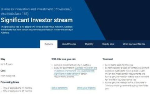 2022年澳洲商业投资移民188C安全可靠吗？（澳洲188b投资者移民周期是多久）