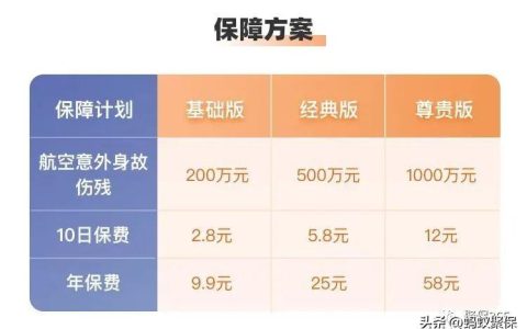 每日一险 | 平安橙护卫航空意外险（平安橙e网供应链金融）
