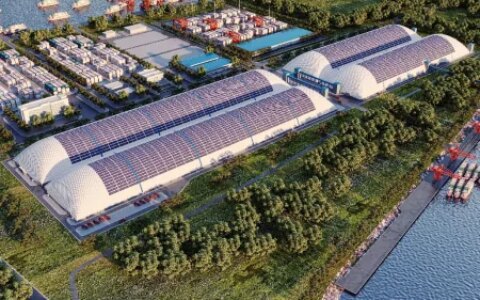 中成空间光伏气膜 为低碳港口建设注入“绿色”新动能-中成空间气膜建筑 上市