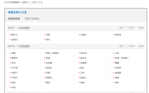 央视网更新主持人名单，海霞、欧阳夏丹已不在列，董卿、朱迅等坚守-央视主持人所有名单