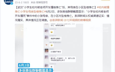 6岁孩子在学校被撞死，他那被网暴的妈妈跳楼了……-6岁儿童被害