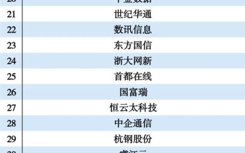 2021年度IDC分类排行（国内知名idc）
