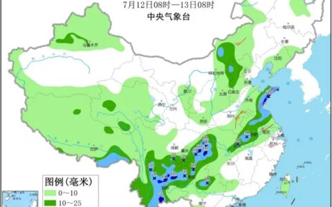 西南地区东部江汉黄淮等地有强降雨 华北多阵雨（我国西南部降水多吗）