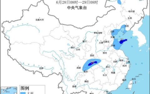 北方强对流南方强降水 华北黄淮等地高温再起（南方和北方降水量统计表）