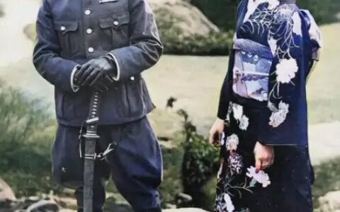 37年，溥杰和日本妻子的合影，别说，这俩人还挺般配-溥杰的日本妻子叫什么