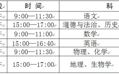 银川2023年中考时间公布！（银川市中考录取时间）