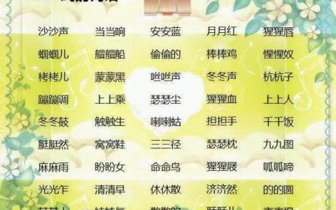 小学语文老师：500个AAB+AABB+ABCC式词语，快快为孩子收藏！-aabc式的四字词语