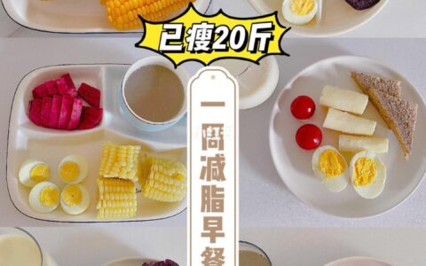 一周减脂早餐＋减肥秘籍：已瘦20斤-营养减肥早餐 让你一周瘦10斤