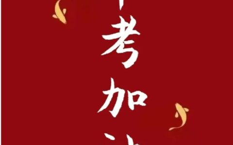 超燃的中考祝福语小众文案-中考祝福语经典短句