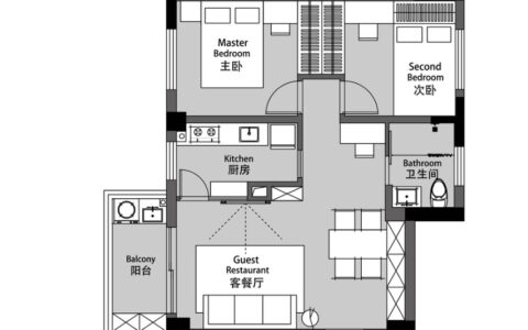房子不需要太大，像这套69㎡就很不错，简单大方还很实用-房子不必太大