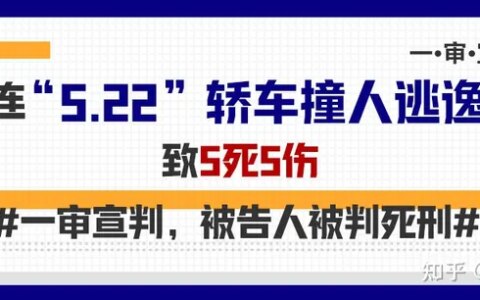大连“5.22”轿车撞人逃逸案致5死5伤，一审宣判，被告人被判死刑（大连轿车撞人逃逸案死者）