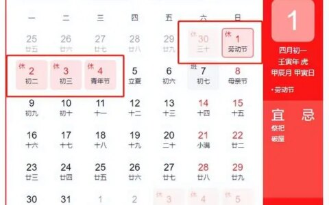 五一放假安排出炉，高速免费，连休9天-五一放假高速免费时间怎么算