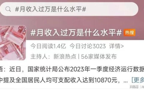 “月收入过万是什么水平”上热搜，网友的评论绷不住了-月收入过万是指税前吗