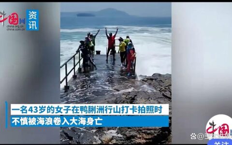 女子因在海边拍照，被卷入海中不幸身亡（女子在海边散步）