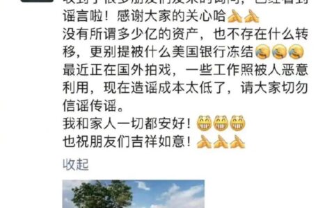 不存在转移资产！徐峥辟谣转移上亿资产被冻结：请大家切勿信谣传谣（徐峥陶虹最新真实消息）