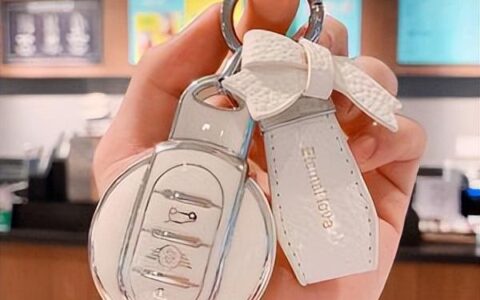 宝马mini展台改发放钥匙扣，现场多人排队领取（宝马mini钥匙改装）