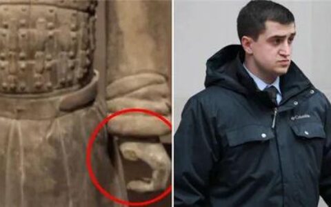 掰断兵马俑手指的美国男子认罪了，但……（掰断兵马俑手指的美国人怎么判的）