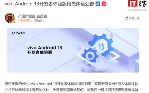 vivo / iQOO 手机首批 Android 13 开发者体验版开放下载-iqoo3开发者选项在哪