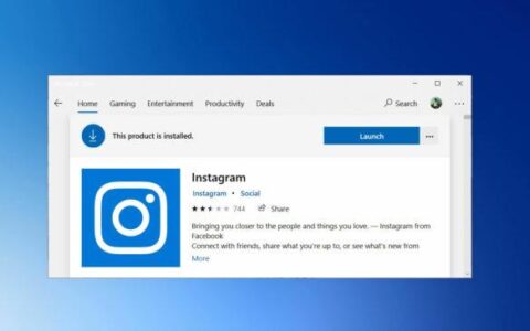 Instagram Win10 版已升级为 Edge PWA 应用，还不能发布照片