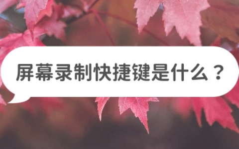 屏幕录制快捷键是什么？分享电脑录屏快捷方法-电脑快捷键录屏没反应