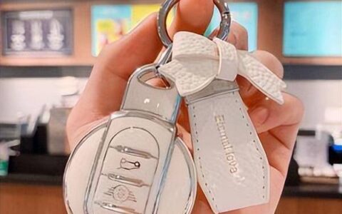 原创
宝马mini展台改发放钥匙扣，现场多人排队领取（宝马mini钥匙电池更换图三键）