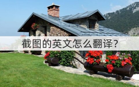 截图的英文怎么翻译？截图翻译方法-截图用英文怎么说