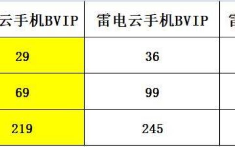 雷电云手机BVIPBVIP10云帅云手机BVIP对比哪个好更推荐-雷电云手机svip