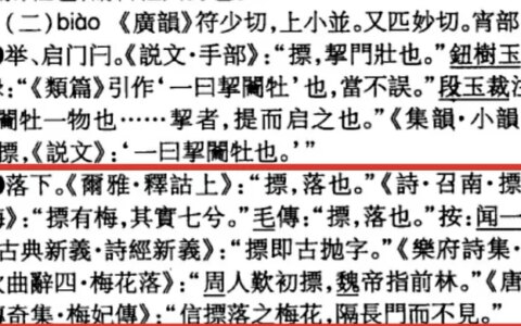 「摽有梅」里的「摽」究竟怎么读？含义又是什么呢?-亼㒵念什么