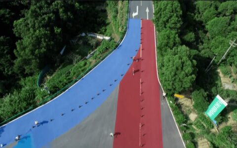 庐山景区“彩带公路”上线！-庐山彩虹滑道