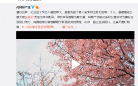 网易严选411周年庆发布公益计划 都与樱花有关-网易严选促销活动主题