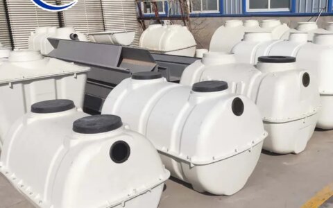 一体式玻璃钢模压化粪池厂家@1立方三格式玻璃钢化粪池-玻璃钢三格模压化粪池