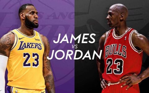 名嘴：乔丹从未证明离开禅师也能夺冠，詹姆斯去任何球队都能夺冠-乔丹跟詹姆斯的数据