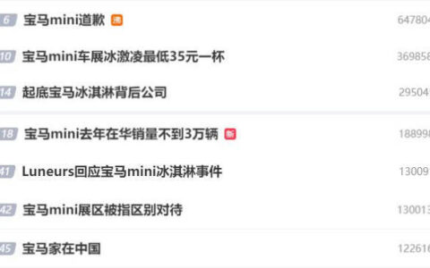 宝马MINI冰激淋事件背后：半个董事会败给了35元的冰激凌