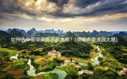 如何选择低噪声微波放大器？(低噪声微波放大器)