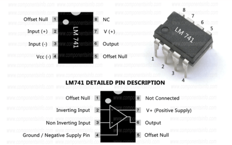 LM741引脚图及其功能