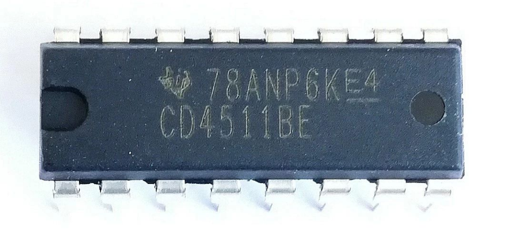 CD4511芯片引脚图，有什么作用