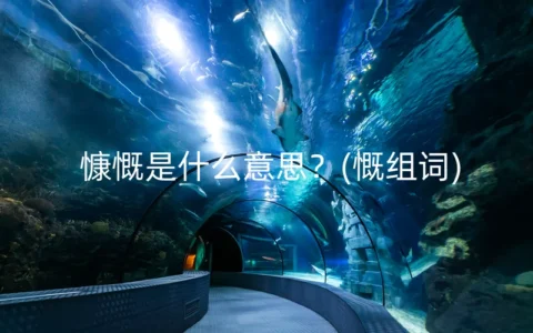 慷慨是什么意思？(慨组词)