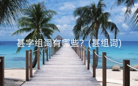 甚字组词有哪些？(甚组词)