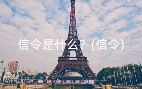 信令是什么？(信令)