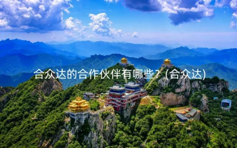 合众达的合作伙伴有哪些？(合众达)