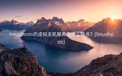 linuxhosts的虚拟主机服务有什么特点？(linuxhosts)
