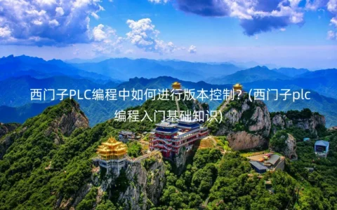 西门子PLC编程中如何进行版本控制？(西门子plc编程入门基础知识)