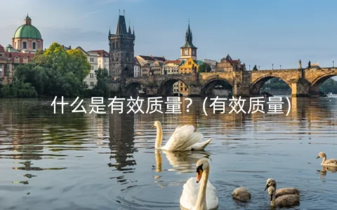 什么是有效质量？(有效质量)